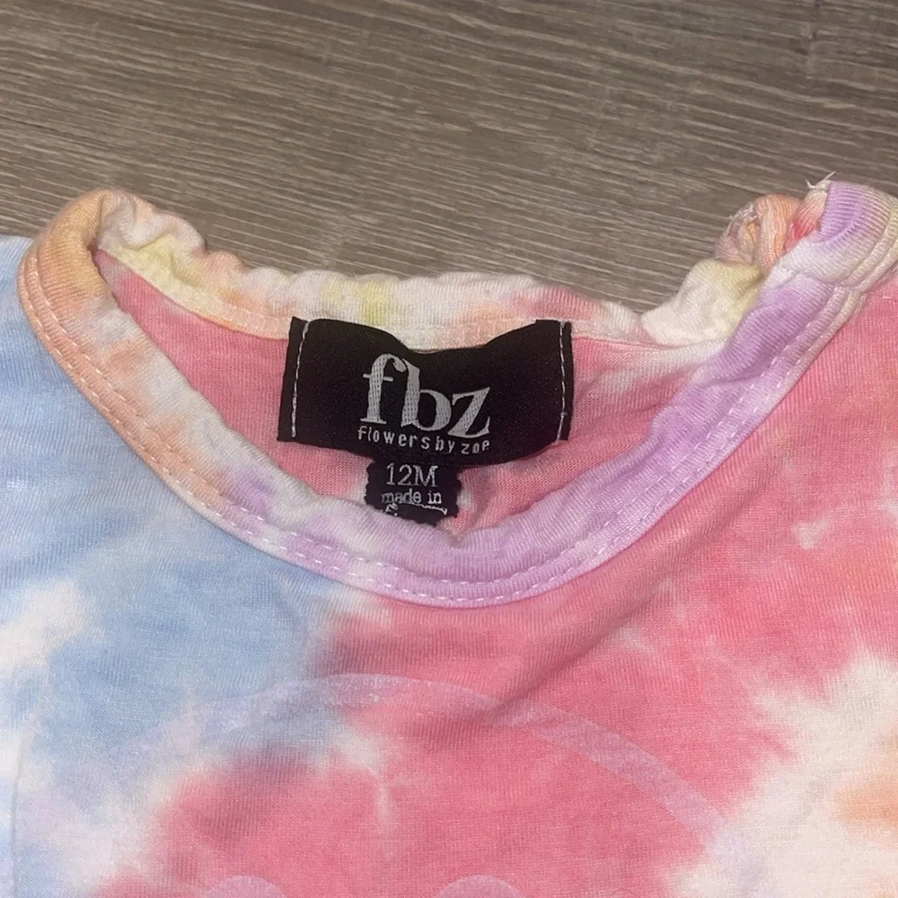 Flowers By Zoe Tie Dye Short Set 12 Months